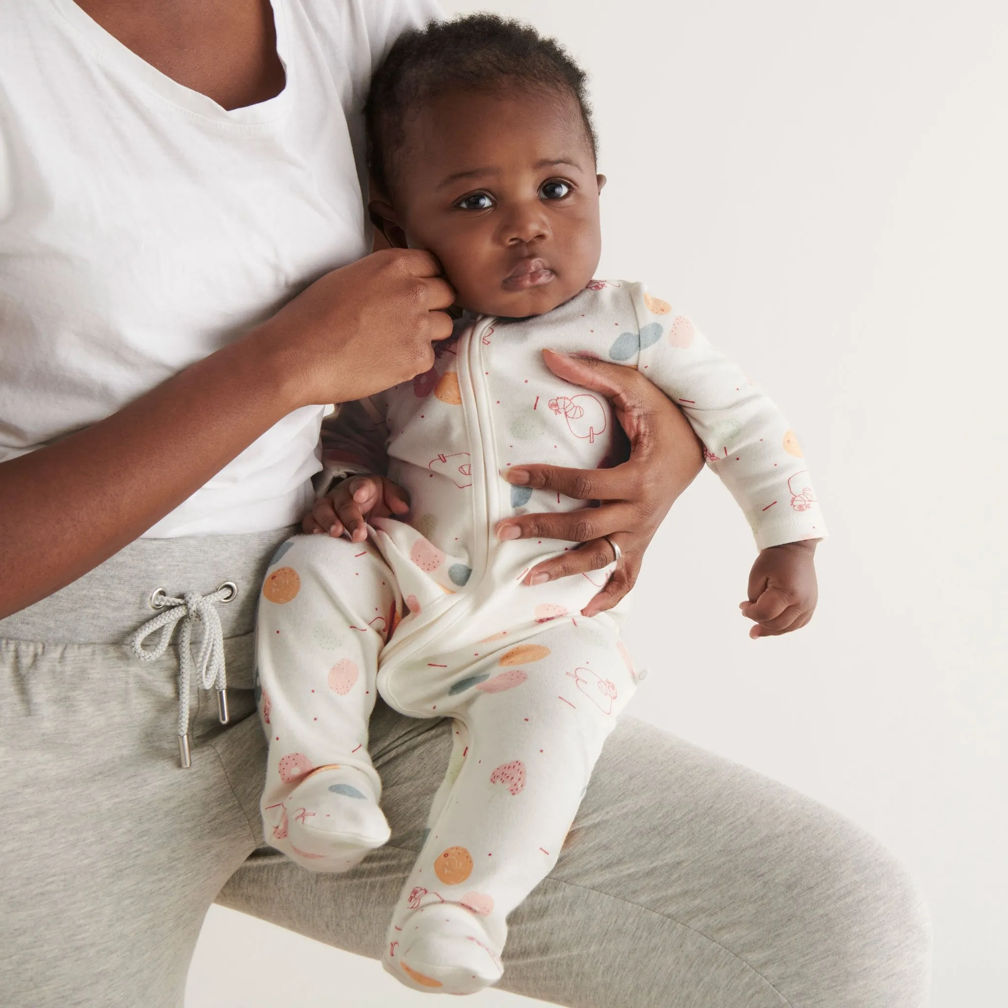 The Very Hungry Caterpillar Print Clever Zip Sleepsuit