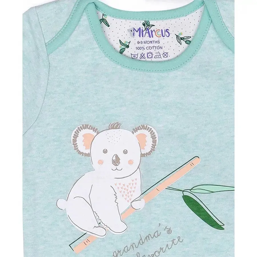 Tiny Tog Knitted Unisex Romper - Koala (Pack of 2)