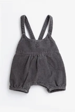 Tocoto Vintage Grey Corduroy Overalls (Size 6M left)