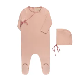 Tricot Bebe - Contrast Color Kimono Layette Set
