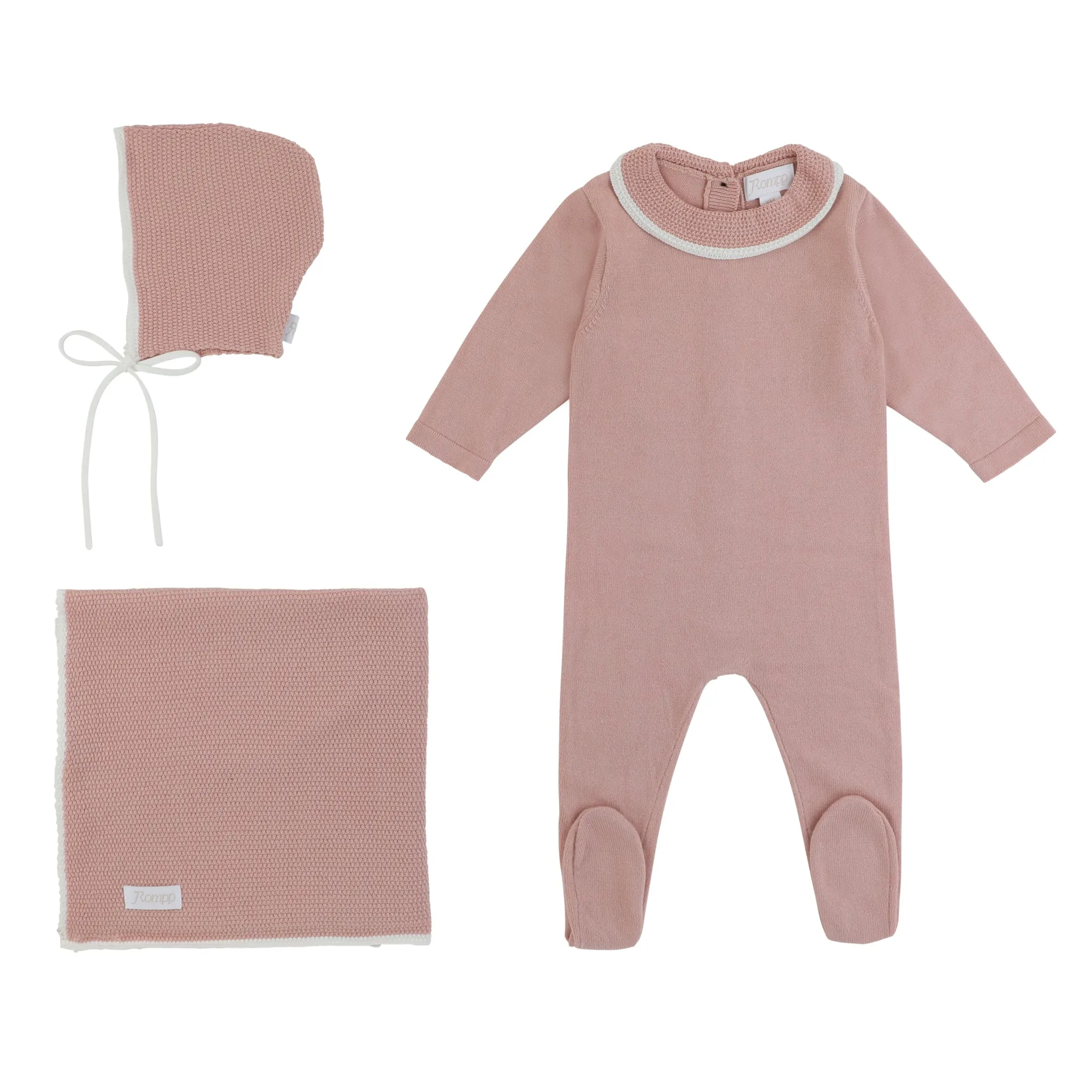 Trim Knit Take Me Home Set - Pink