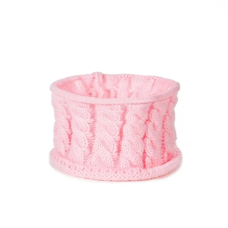 Unisex Pompom Knitted Scarf And Beanie Hats Sets For Kids