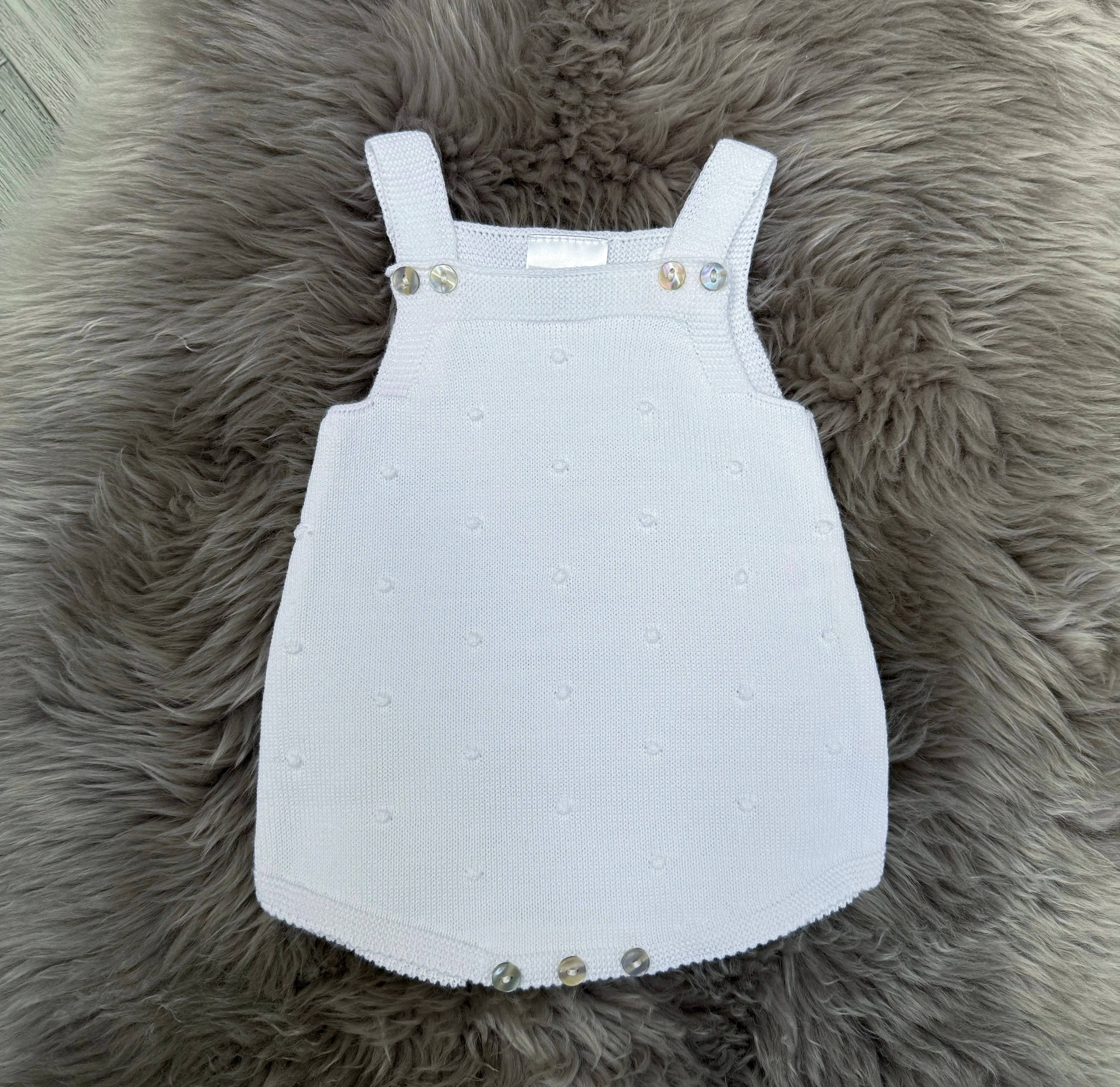 White Bobble Romper