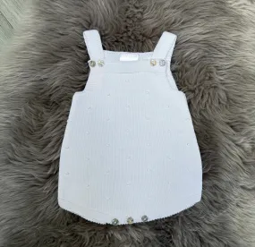White Bobble Romper