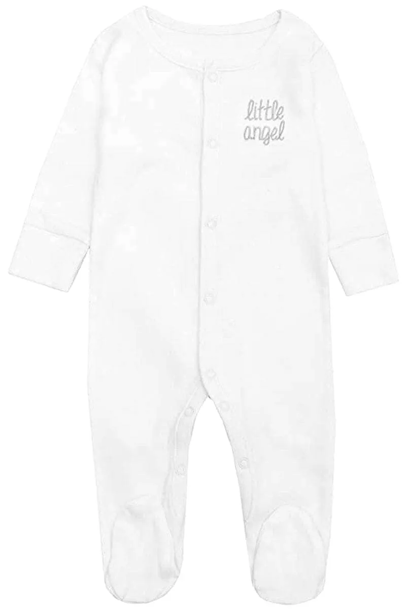 White Little Angel Pure Cotton Romper Sleepsuit