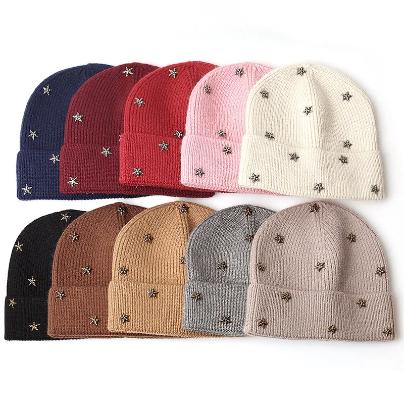 Wholesale Autumn and Winter Hats Children's Warm Woolen Hats Knitted Hats