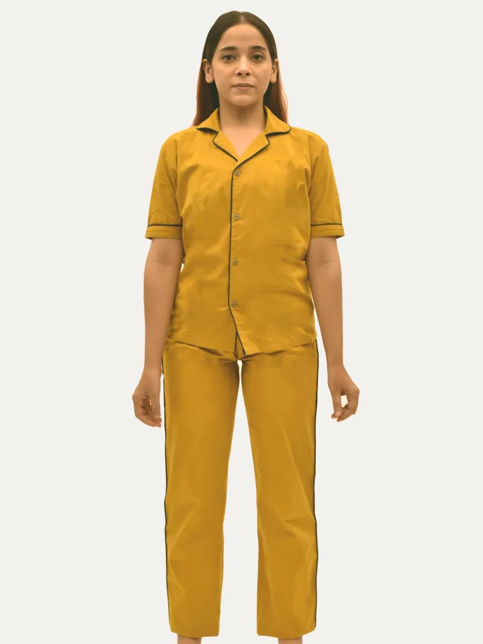 Women's Organic Cotton Solid Sleepsuit Set (Pack Of 1)