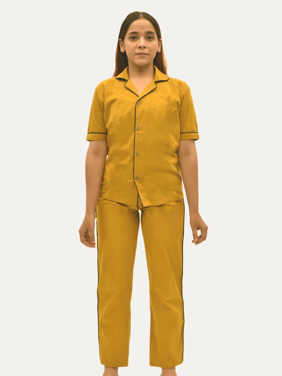 Women's Organic Cotton Solid Sleepsuit Set (Pack Of 1)