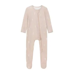 Zipper Romper Baby Footie Pajamas - Pine