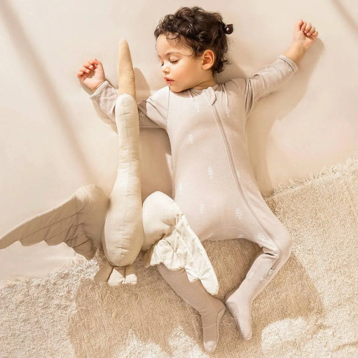Zipper Romper Baby Footie Pajamas - Pine
