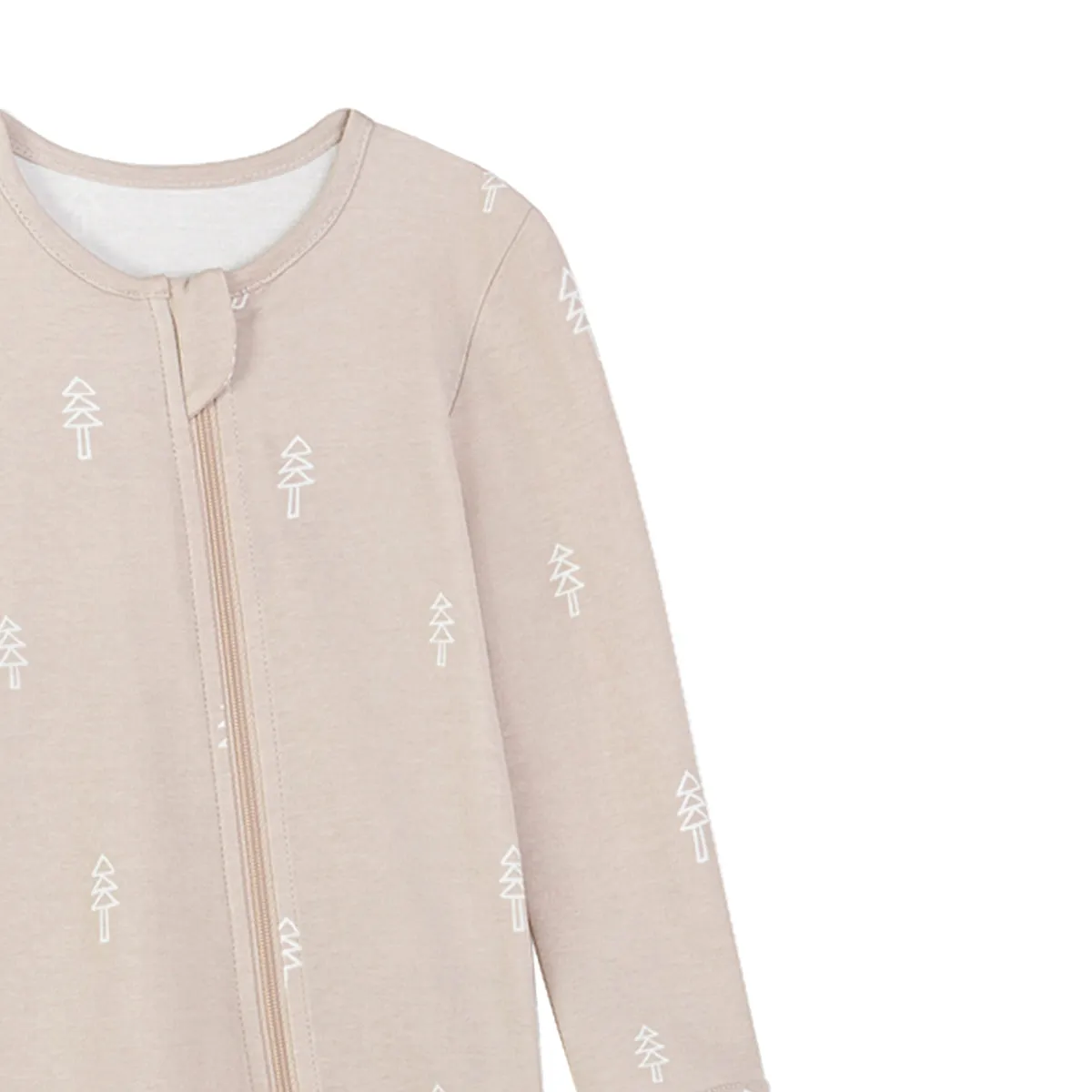 Zipper Romper Baby Footie Pajamas - Pine